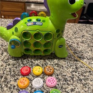 V Tech eating Green Dinosaur Learning Toy